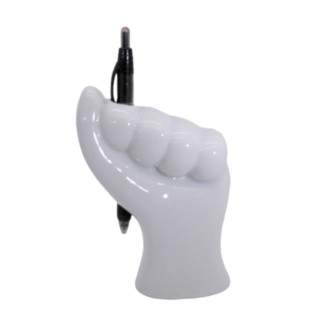 Porcelain Hand, Fist Vase or Pen holder - Made in Korea
